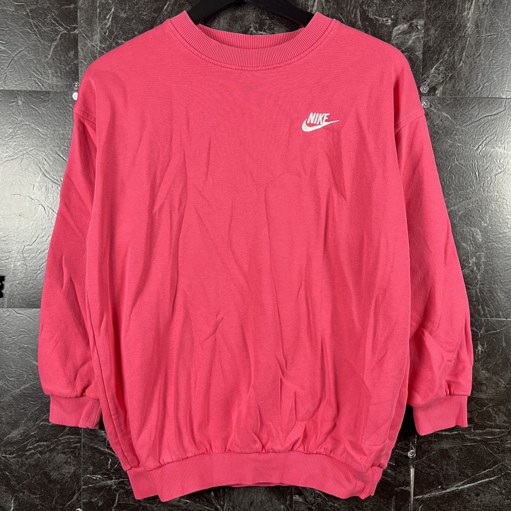 Nike Women's Pink Sportswear Fleece Sweatshirt Fits Medium